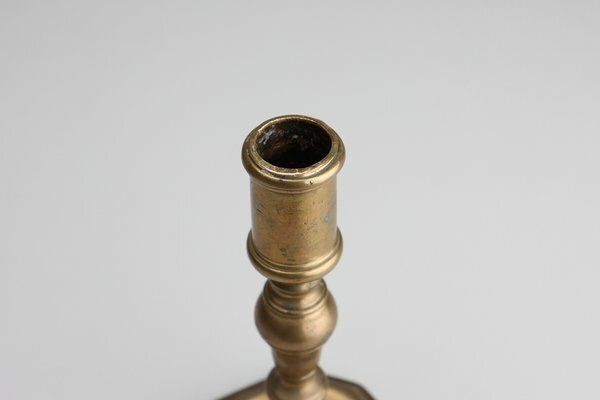 Antique French Haute Epoque Copper Candlestick photo buy