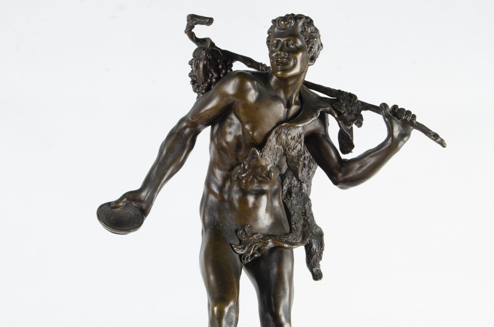 Late 19th Century Jugendstil Bronze Sculpture Of A Dancing Satyr/Faun Signed By G. Roth, Germany photo for sale