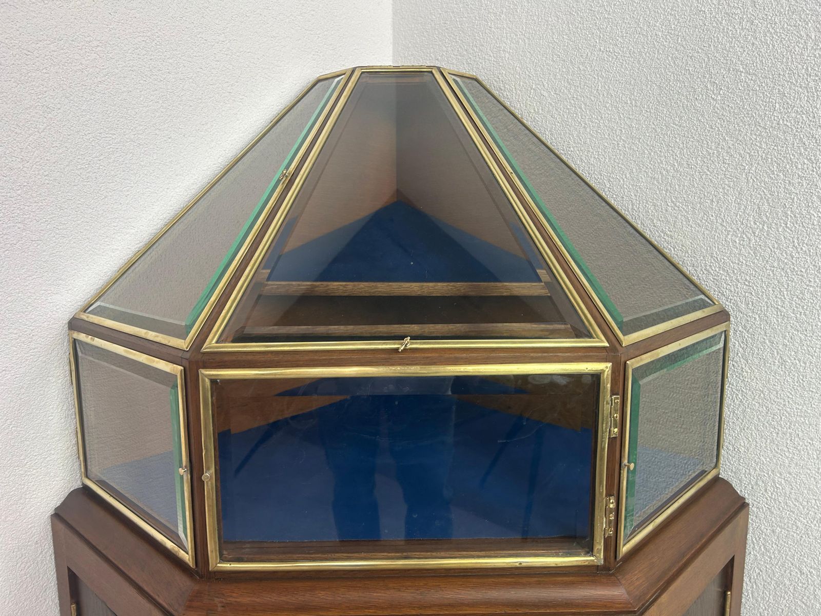 photo for sale Corner Pyramid Art Nouveau Jewellery Display Case