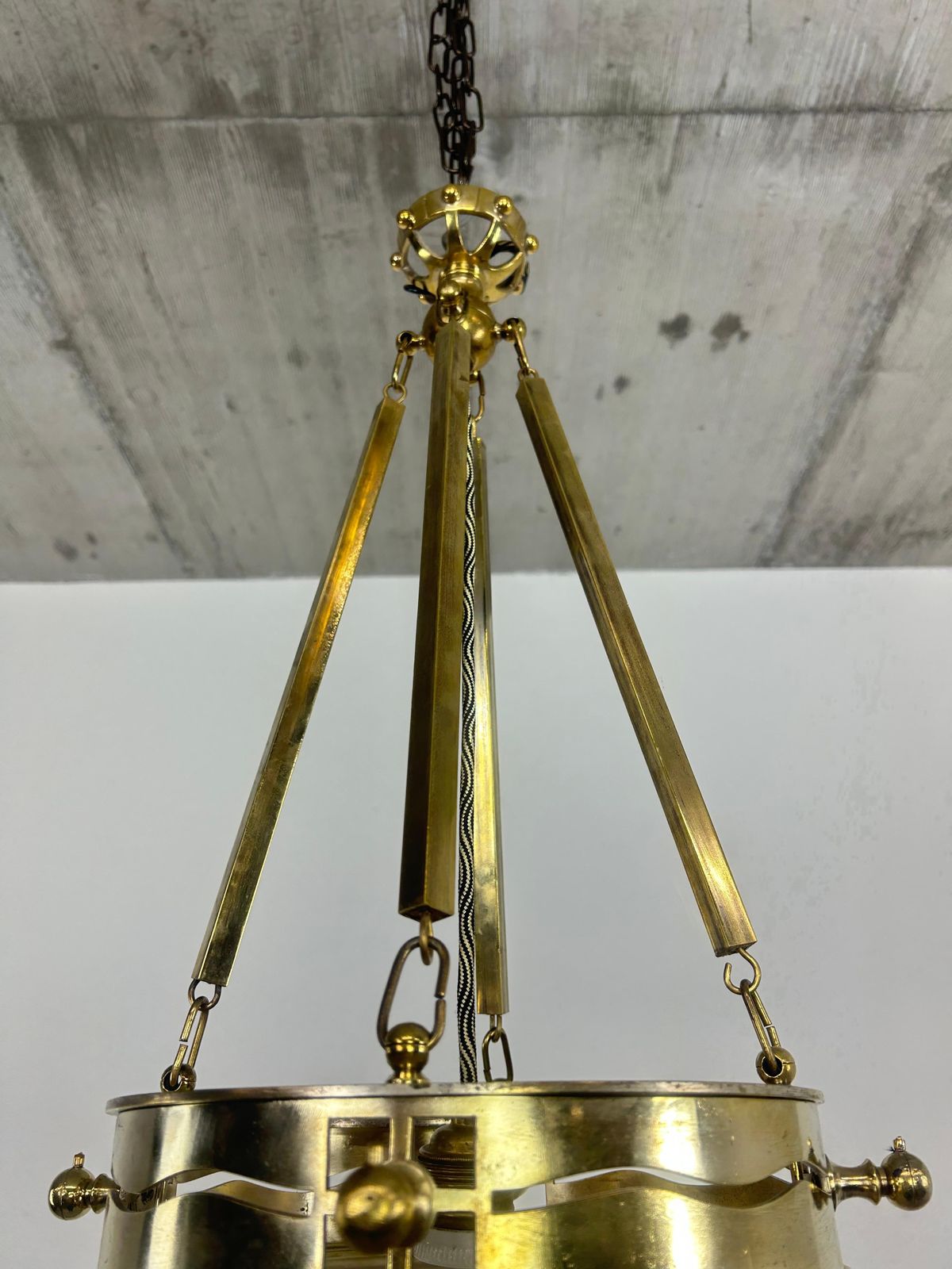 Vienna Secession Brass Hanging Attr. To Kolo Moser & Jutta Sika photo 4291.0