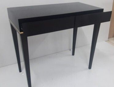 Console With 2no Drawers And Metal Trim Detail photo furniture