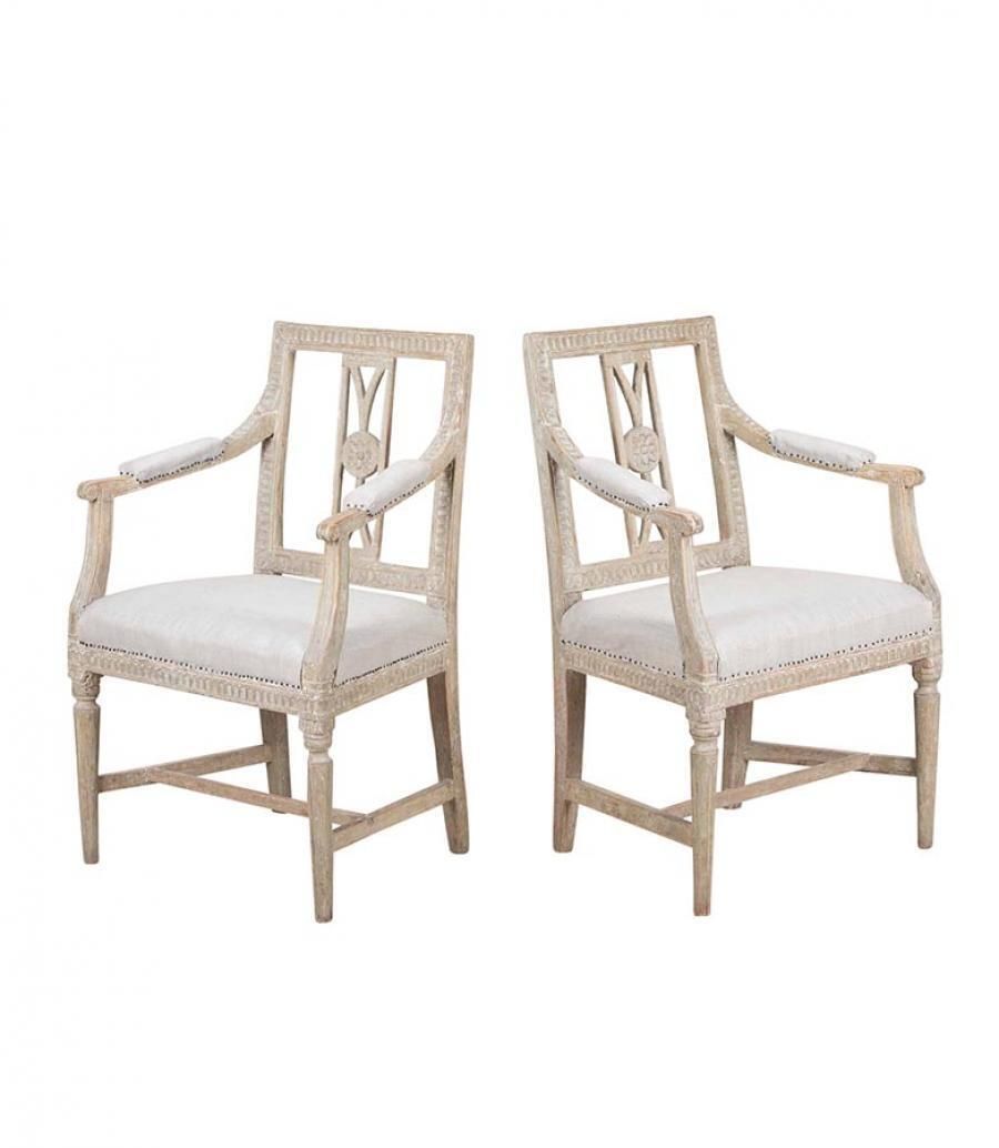 Pair Of Early 19th Century Swedish Lindome Chairs photo for sale