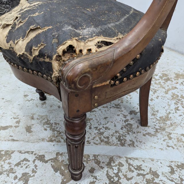 Restoration Style Mahogany Desk Chair, Circa 1830 – In Need Of Restoration photo for sale