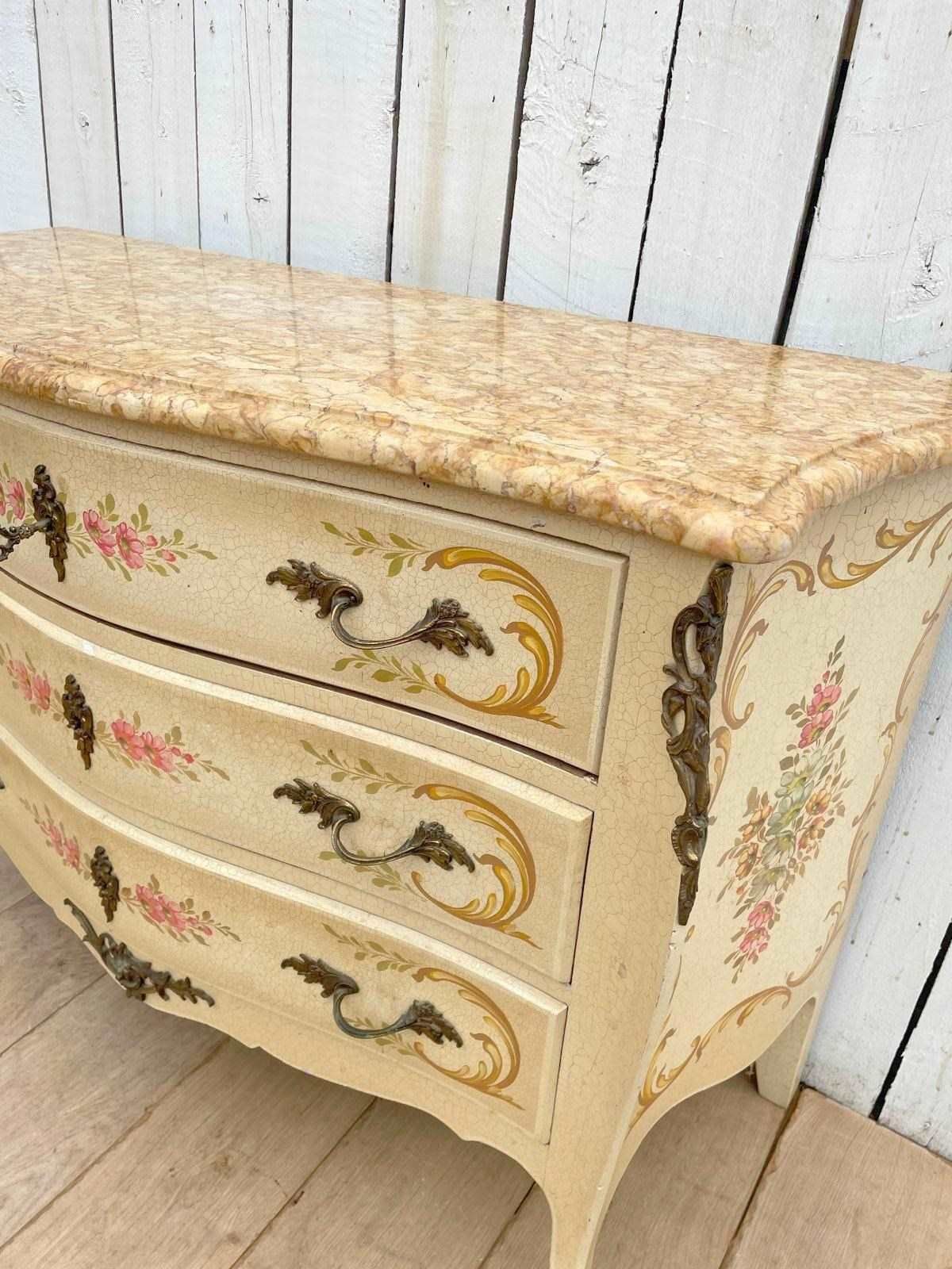 Decorative Marble Top Chest, 1960s photo furniture