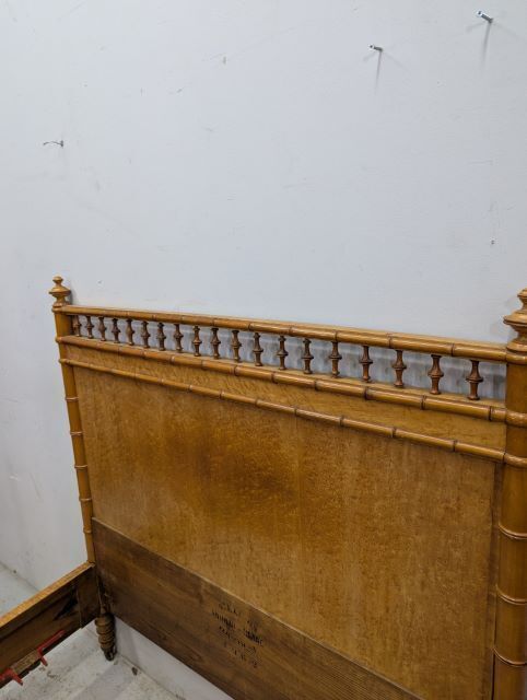 Light Wood Bed In Faux Bamboo Style – Napoleon III Period, Circa 1880 photo buy