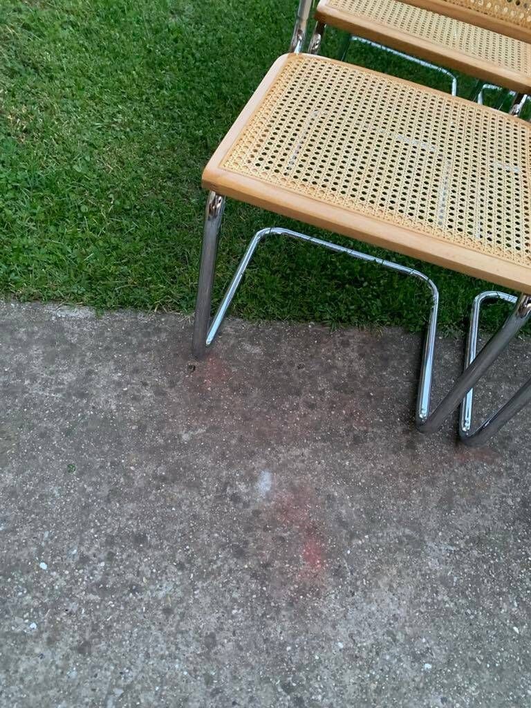Mid Century Modern Italian Marcel Breuer B32 Cesca Chair, 70s Set Of 8 photo 3243.0