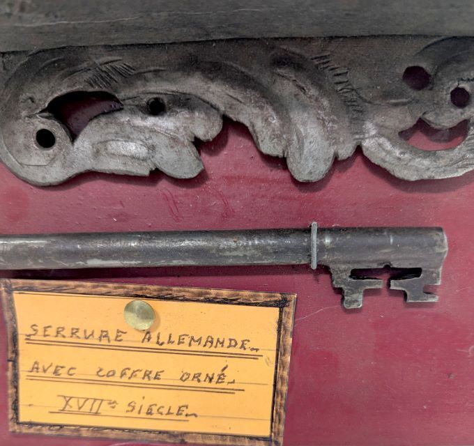 Antique Wrought Iron Lock From The 17th Century photo furniture