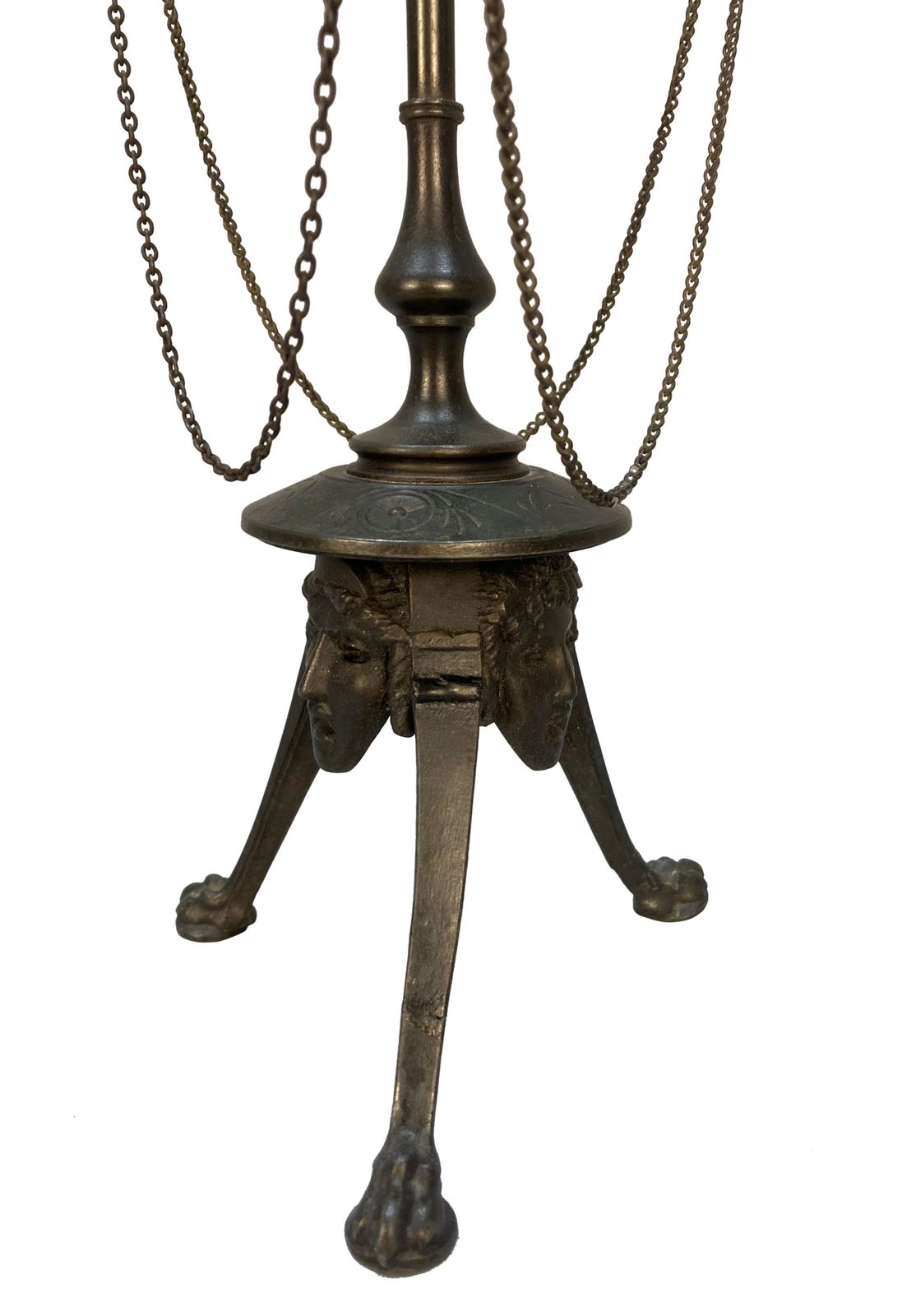A Pair Of XIX Century Bronze Candelabra Of Greco Roman Design photo vinterior