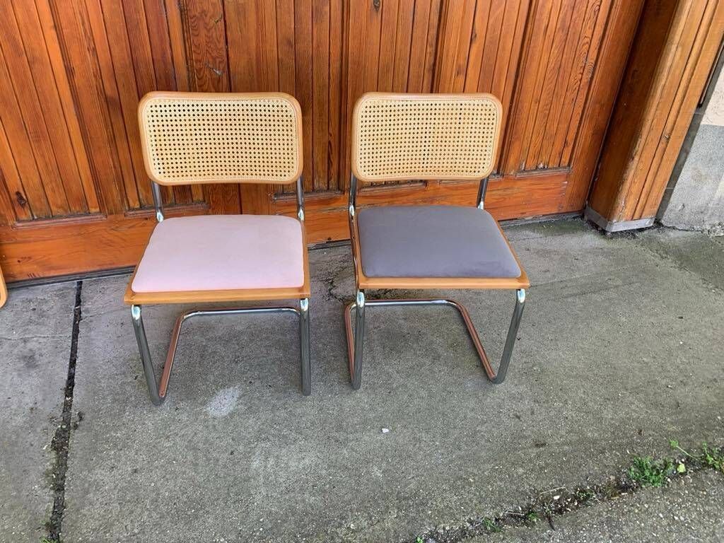 Mid Century Modern Italian Marcel Breuer B32 Cesca Chairs, 70s Set Of 2 photo Furniture