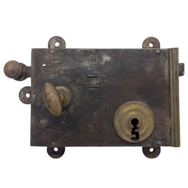 Antique Wrought Iron Lock From The 18th/19th Century