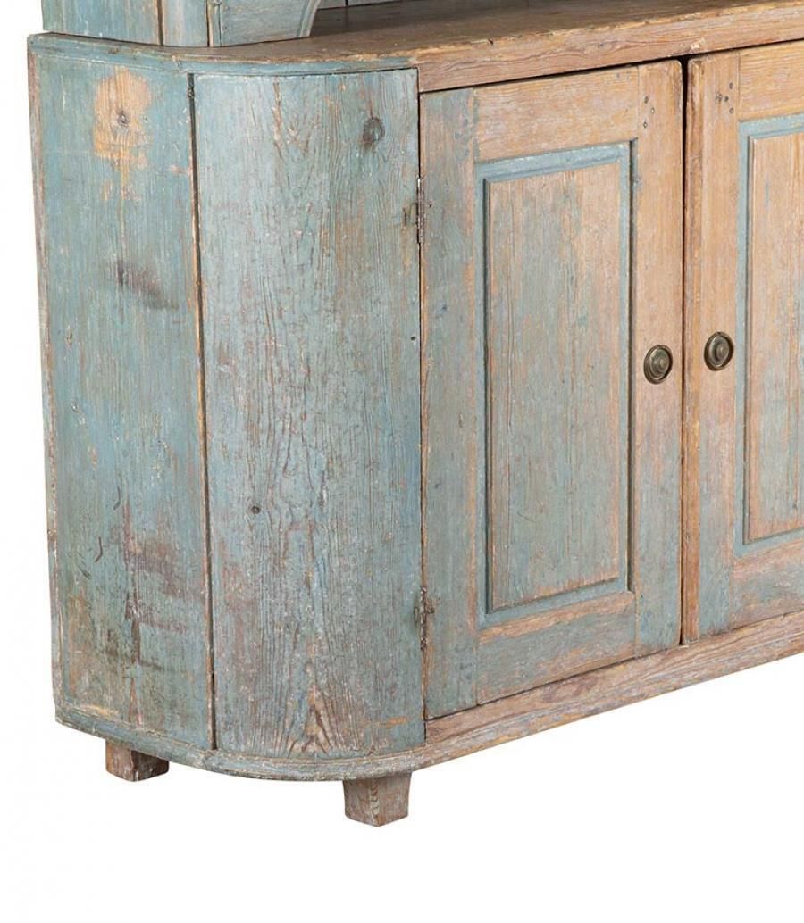 19th Century Two Part Cabinet In Original Paint, From Umea Vasterbotten, Sweden photo vinterior