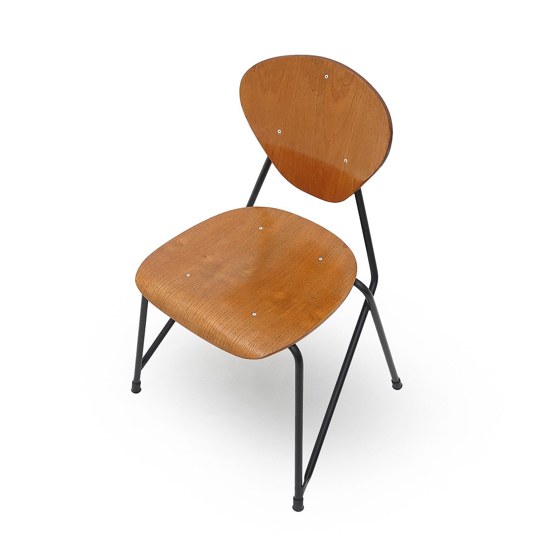 photo for sale 4 Chairs By Aurelio Villari For Isa Bergamo, 1950s