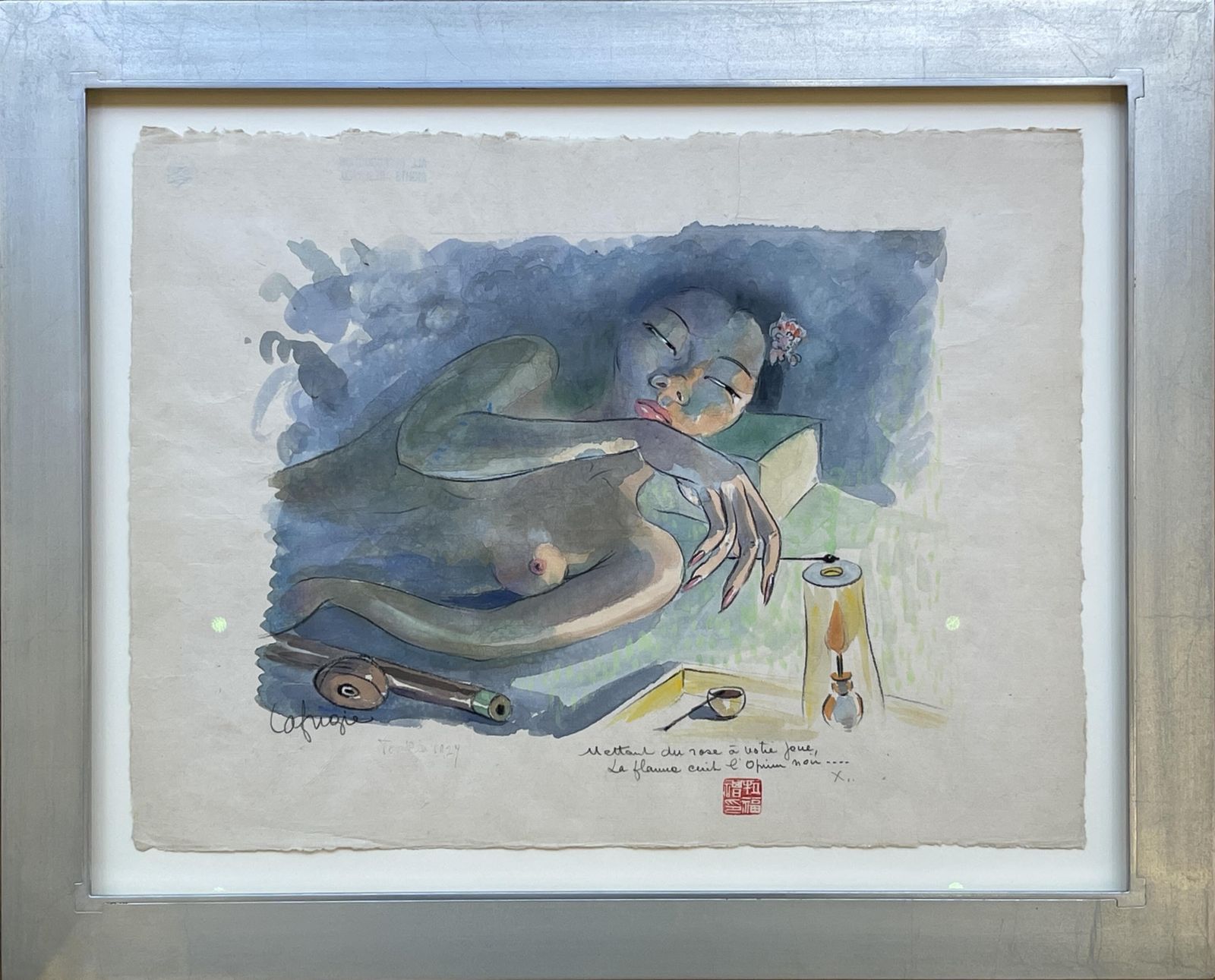 "The Opium Smoker", Léa Lafugie (1890 1972)