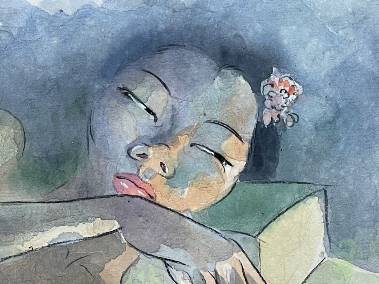 "The Opium Smoker", Léa Lafugie (1890 1972) photo Art