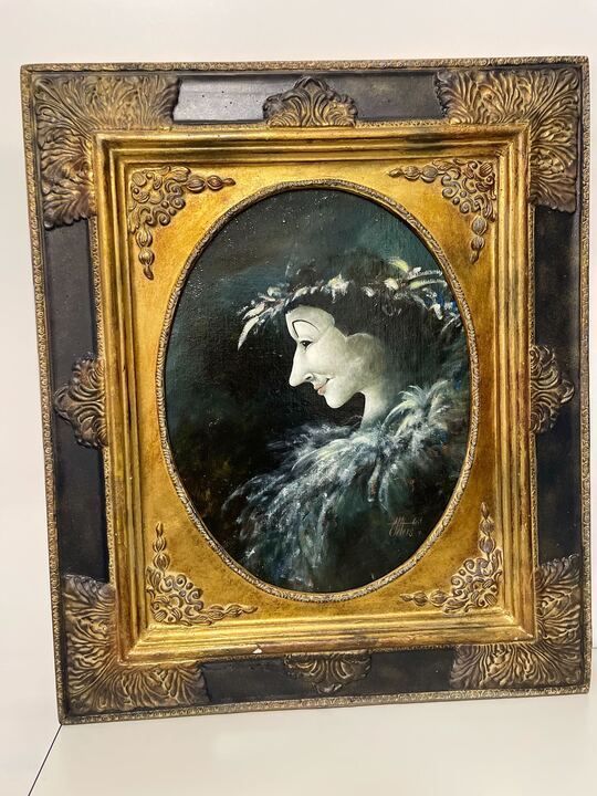 Eugene Peters 1946 Portrait Of A Woman photo furniture