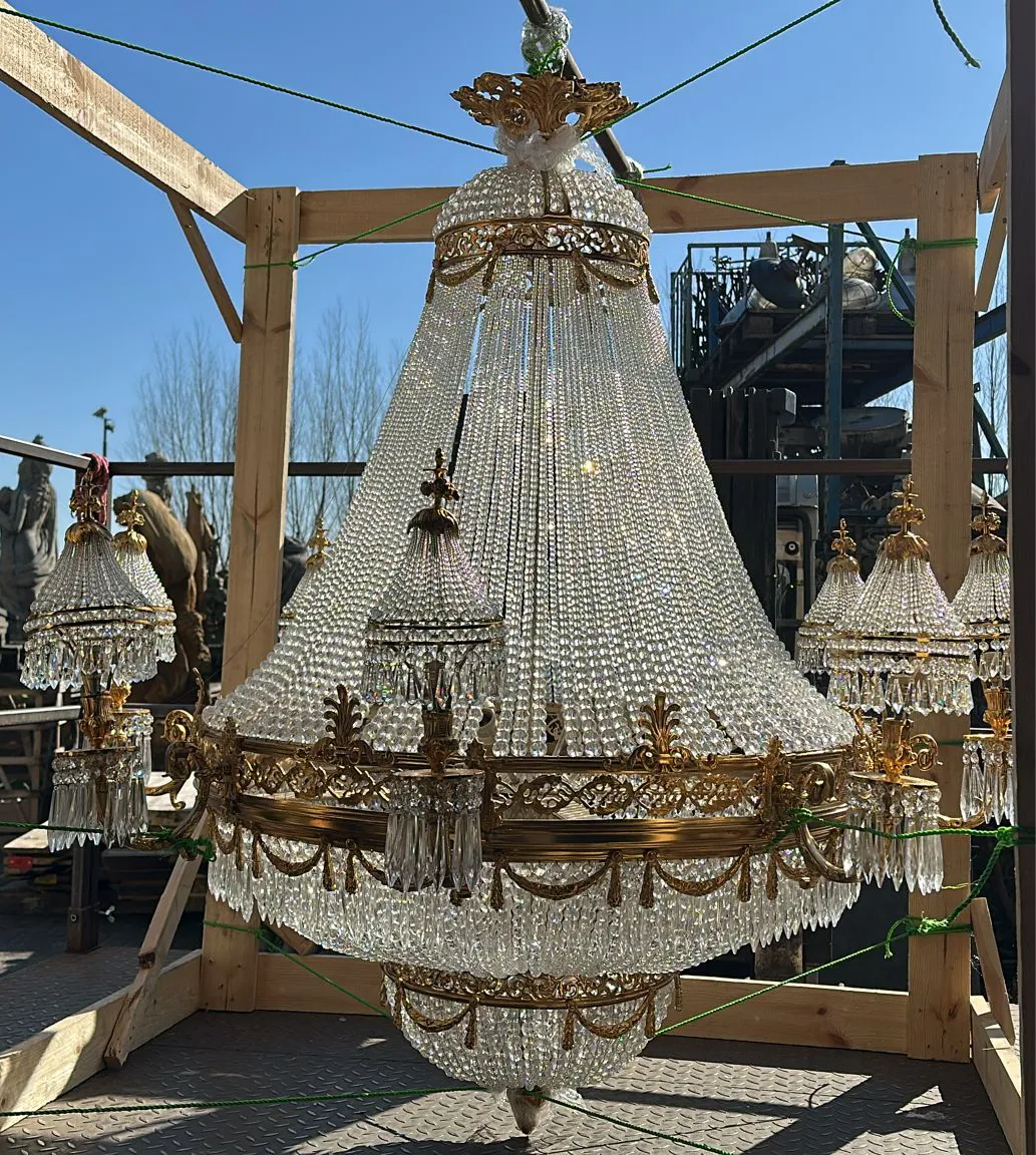 Huge, 5.5ft X 4ft Empire Chandelier From Marseilles France photo furniture