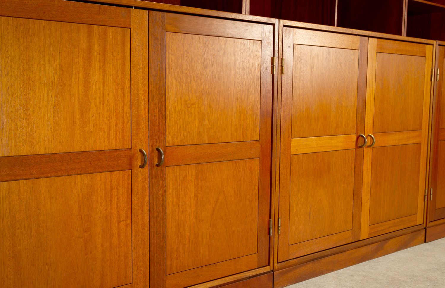 Set Of Modular Teak Bookshelves By Christian Hvidt For Søborg Møbler, Denmark, 1960s photo for sale