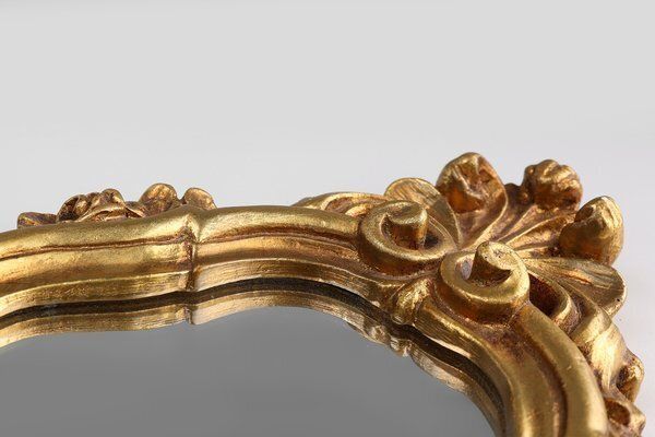 Louis XV French Shell Mirror In Wood And Plaster, France, 1950s photo 804.0