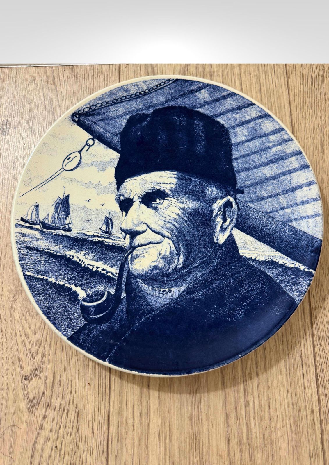Delfts Blauw Chemkefa Holland Porcelain Charger Wall Hanging Plate photo furniture