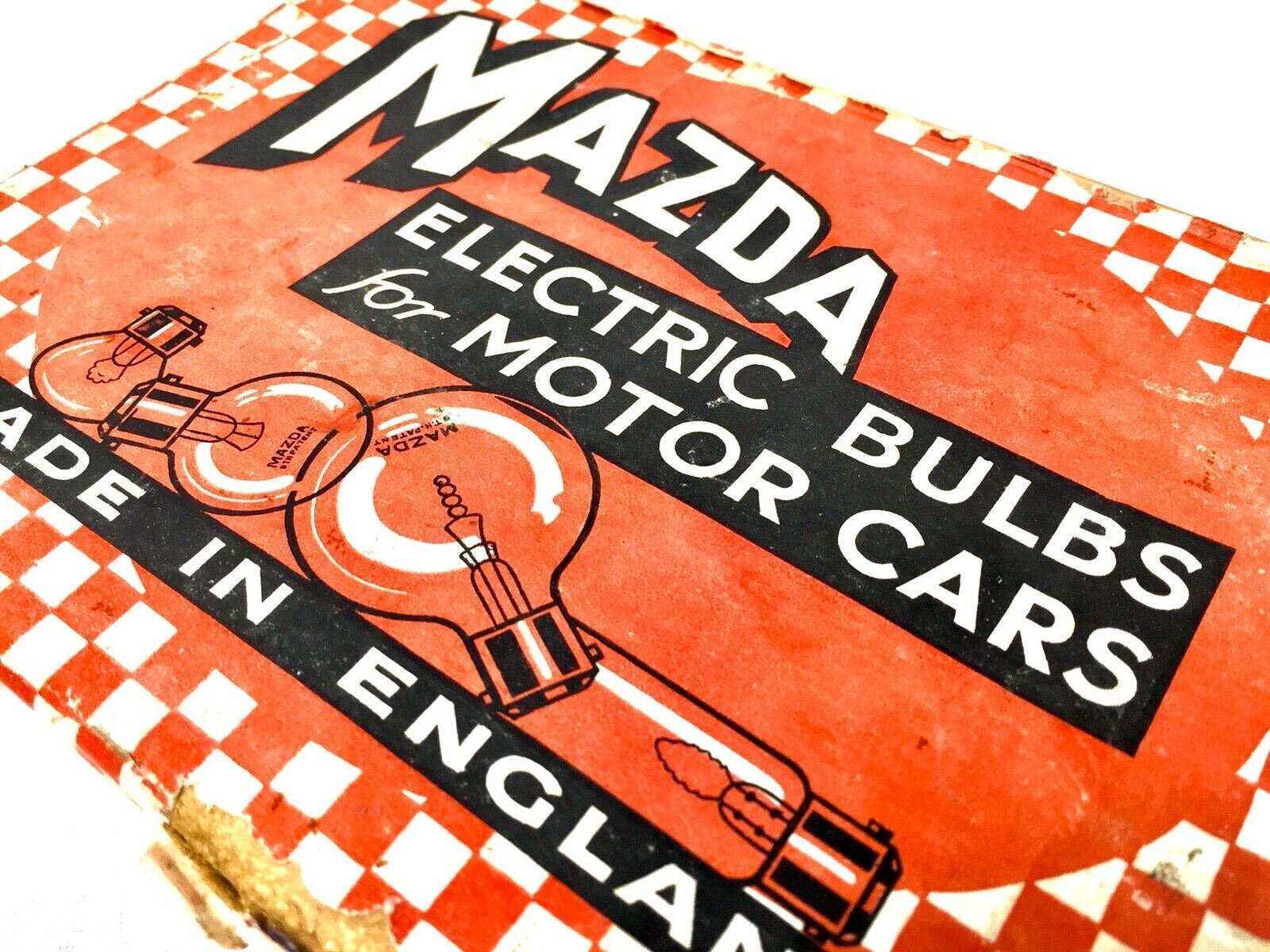 Antique Advertising   Mazda Electric Bulbs For Motor Cars / Vehicles Set In Box photo Home Decor