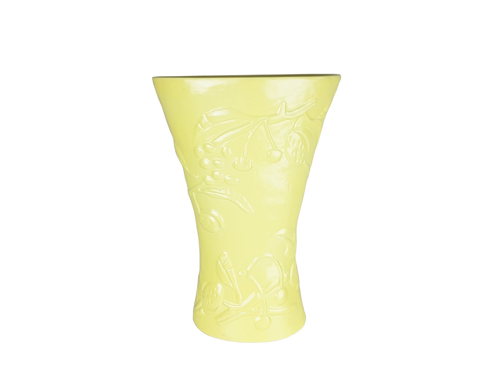 Mid Century Yellow Ceramic Umbrella Stand By Antonia Campi For S.C.I. Laveno, 1949 photo buy