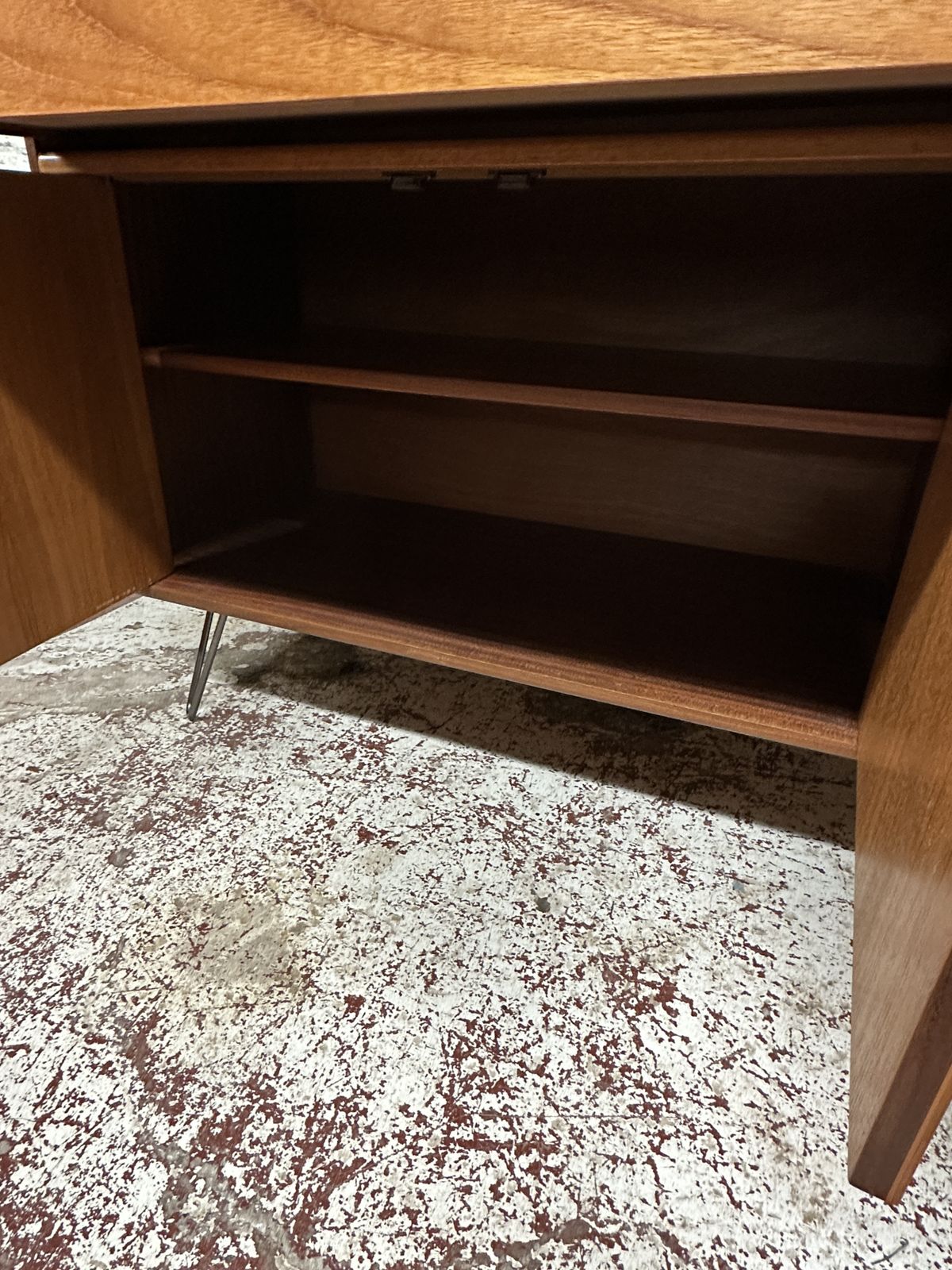 photo furniture Mid Century G Plan Fresco Compact Teak Sideboard On Quality Hairpin Legs