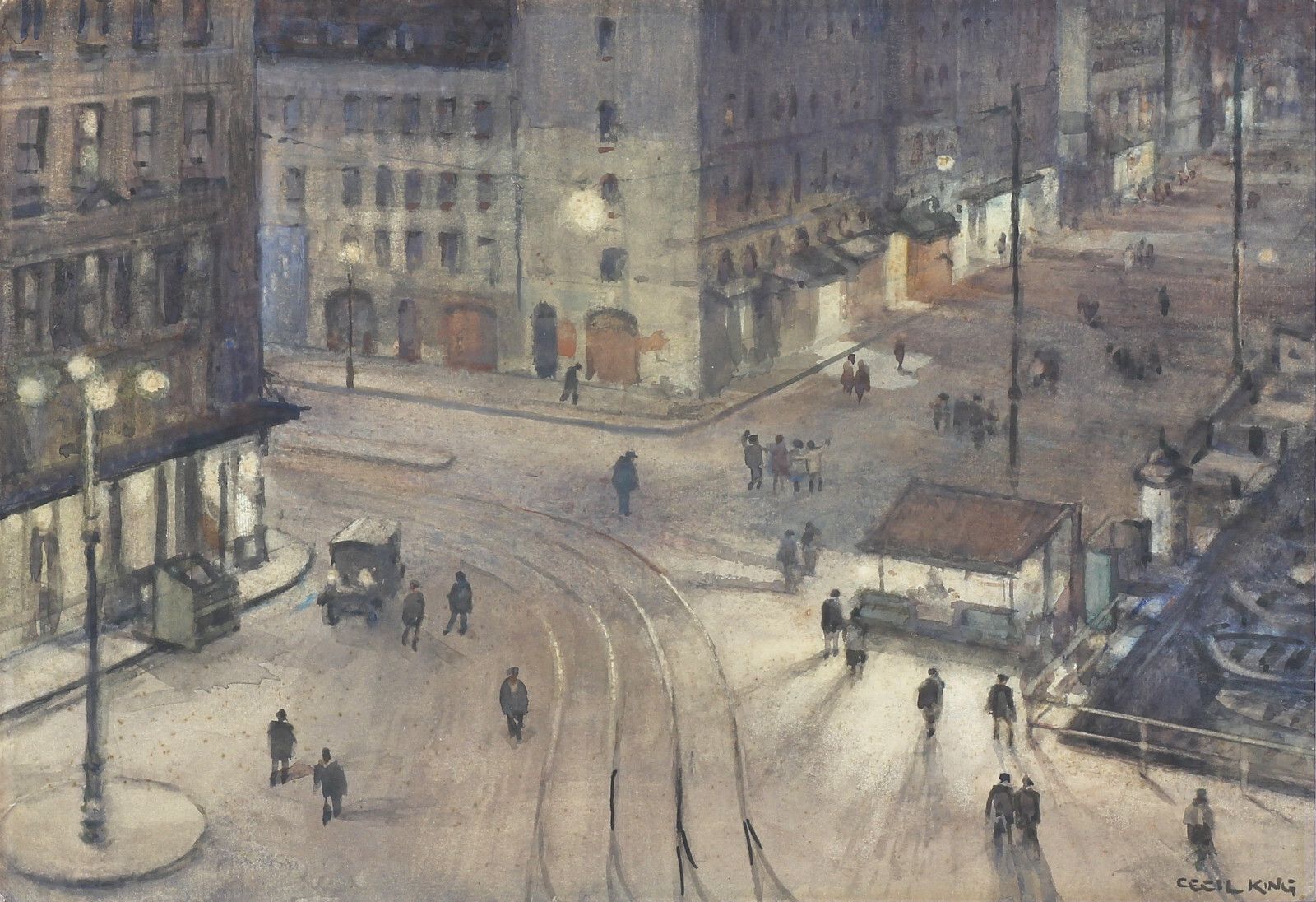 Watercolour By Cecil King. View Of Marseilles photo furniture