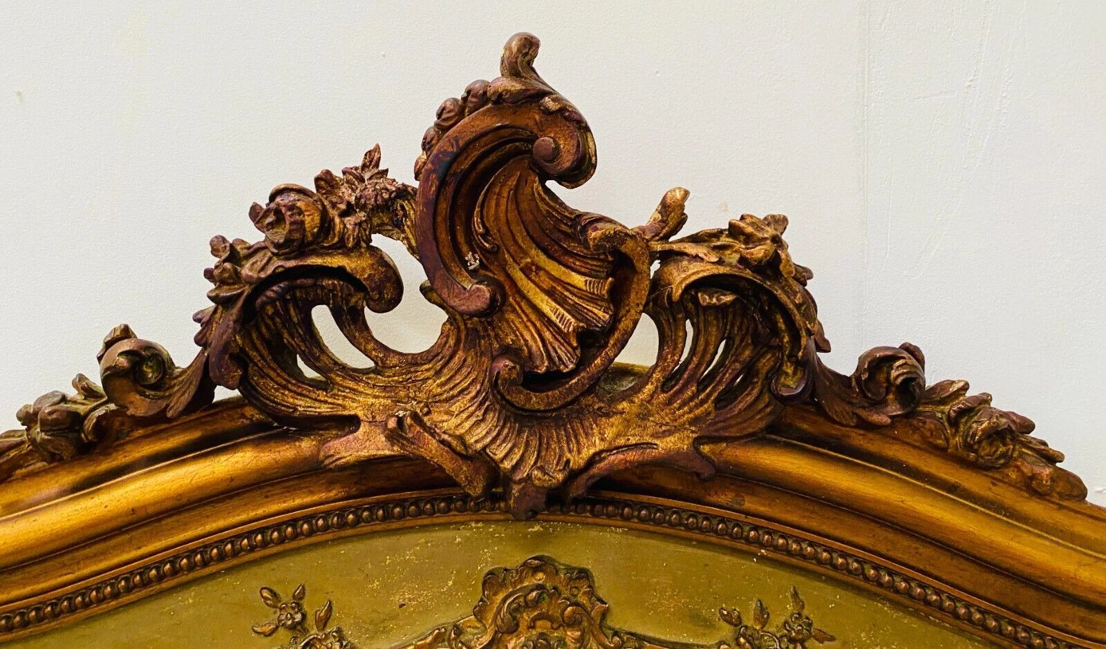 Louis XV Style Mirror In Wood And Gilded Stucco 20th Century photo for sale