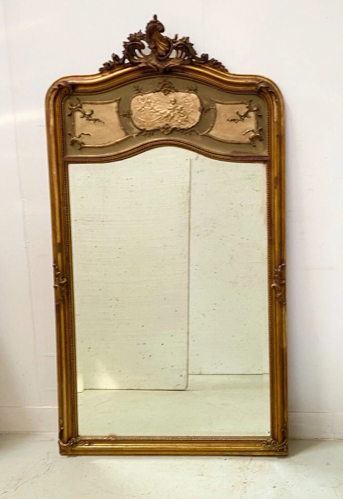 Louis XV Style Mirror In Wood And Gilded Stucco 20th Century photo 897.75