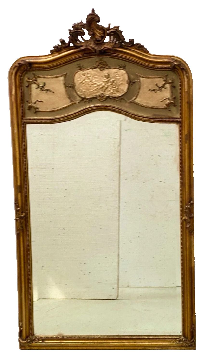 Home Decor Louis XV Style Mirror In Wood And Gilded Stucco 20th Century photo