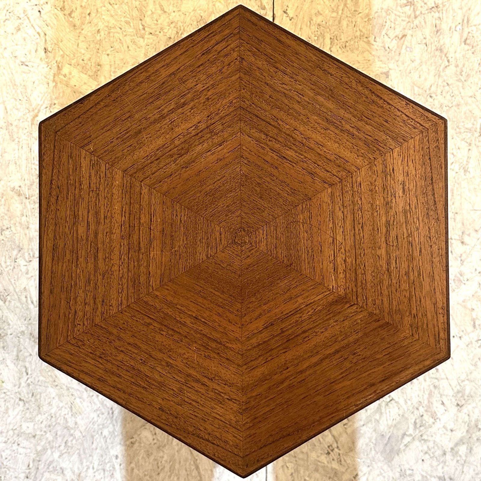 Hexagonal G Plan 1960's Side Tables Designed By Victor Wilkins photo vintage