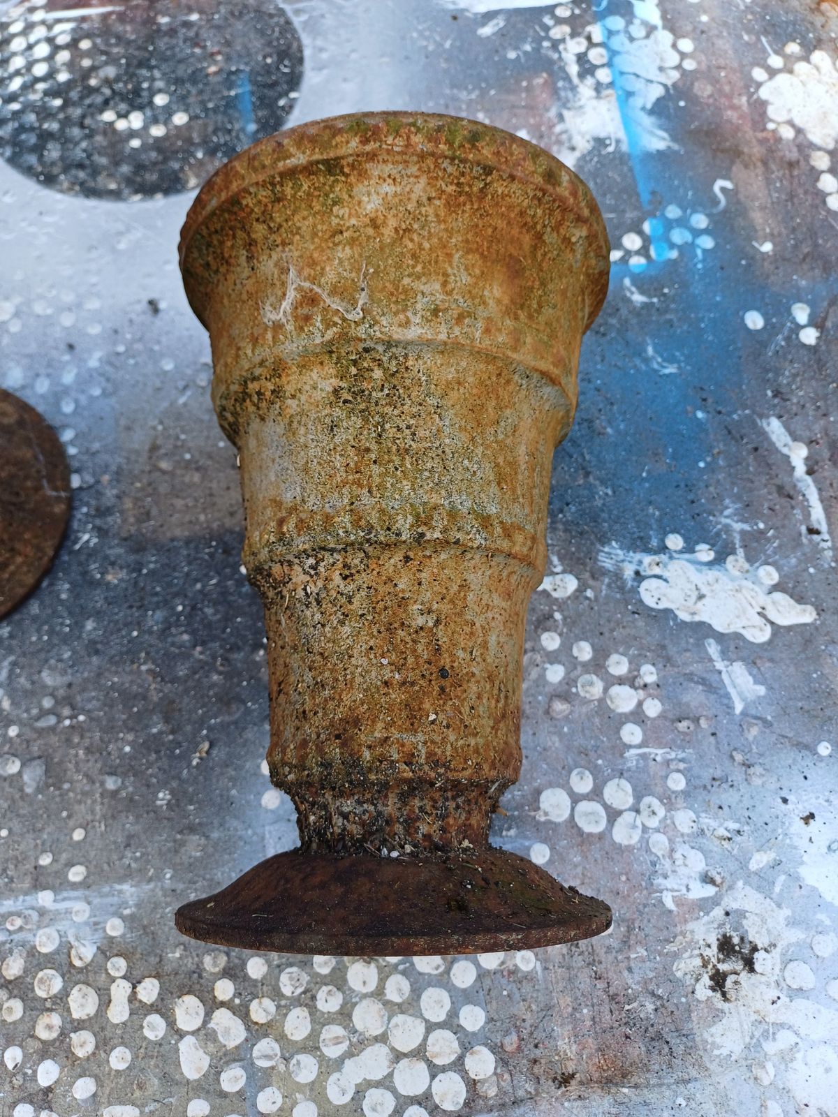Pair Of Cast Iron Vases 1900 From Charleville Mézières photo vinterior