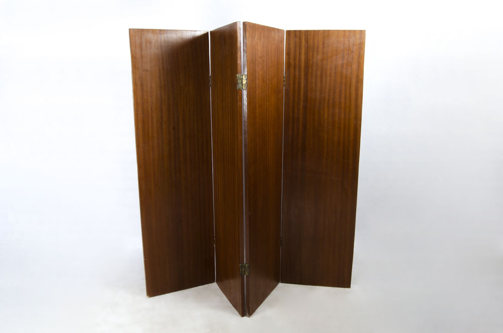 1930s Art Déco 4 Pannel Straw Marquetry Folding Screen Designed By Jean Michel Frank For Comte S.A., Argentina photo 12700.0