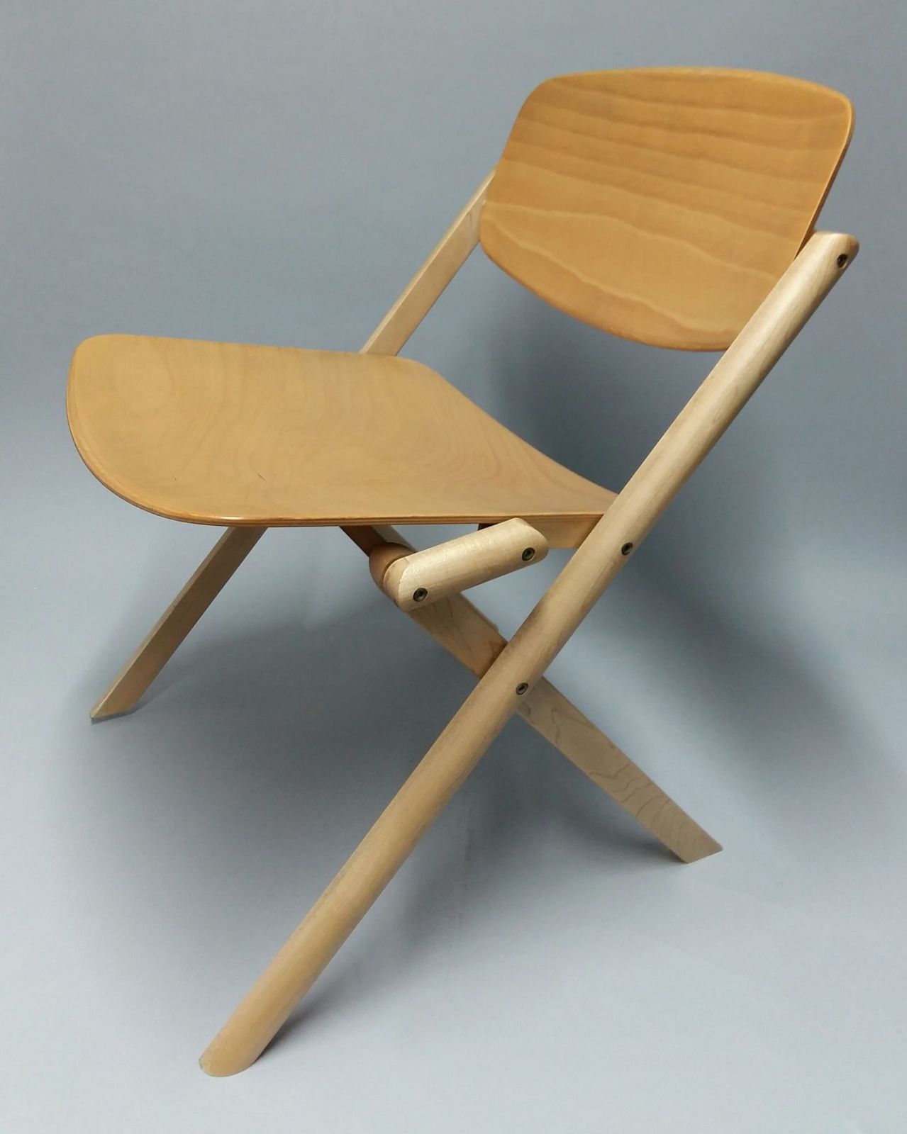 Chaise basse pliante Jean Claude Duboys (1938-1999), vers 1980, édition d'époque photo vinterior