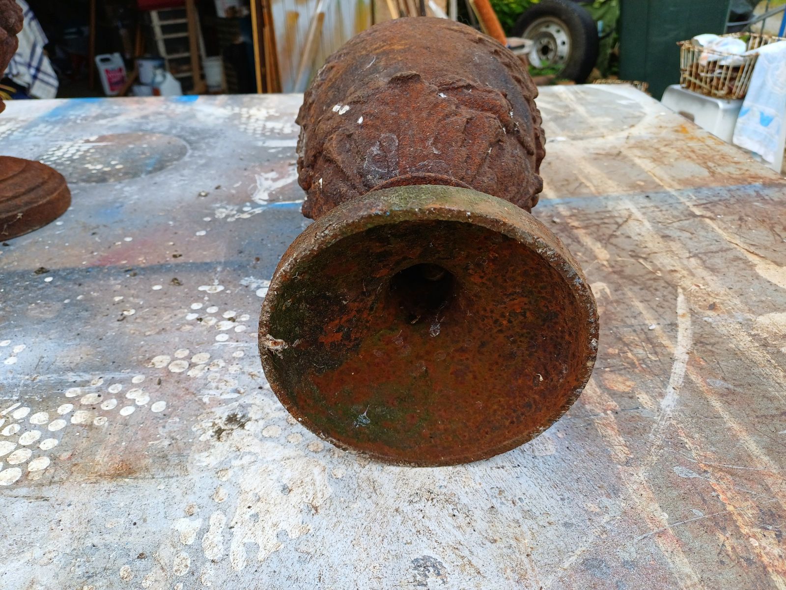 photo buy Pair Of Cast Iron Fire Pots 1900: Charleville   Mézières