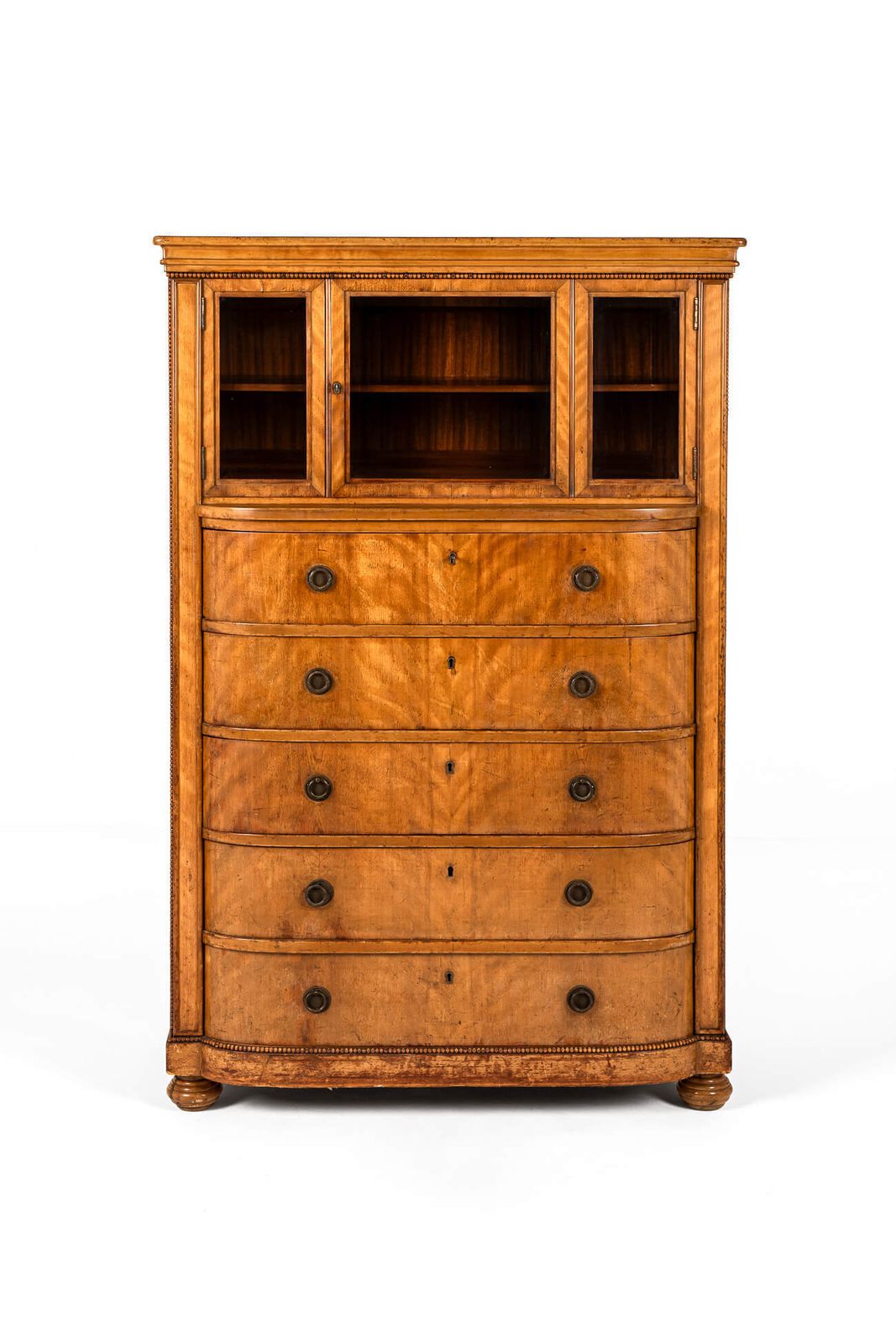 Display Cabinet Over Chest Of Drawers