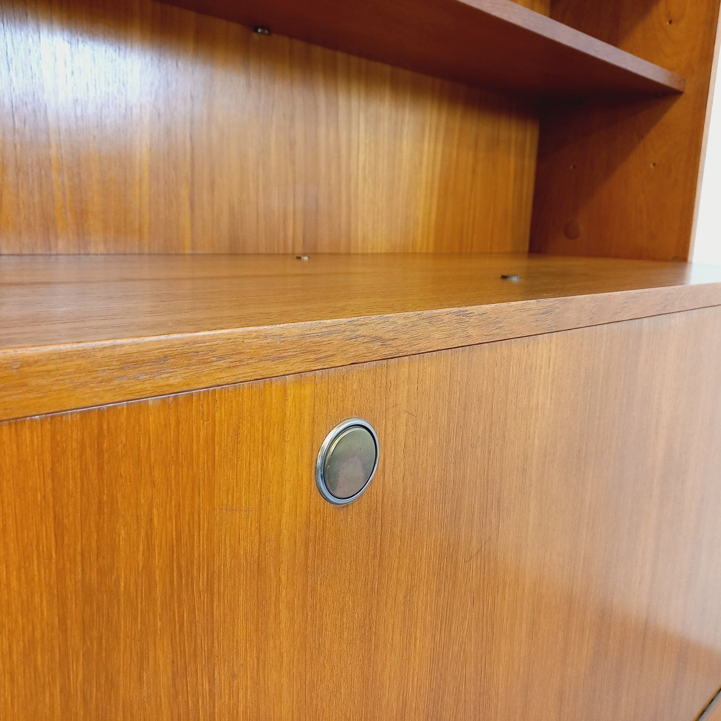 Furniture Louis Paolozzi Teak Storage Unit With Secretary photo