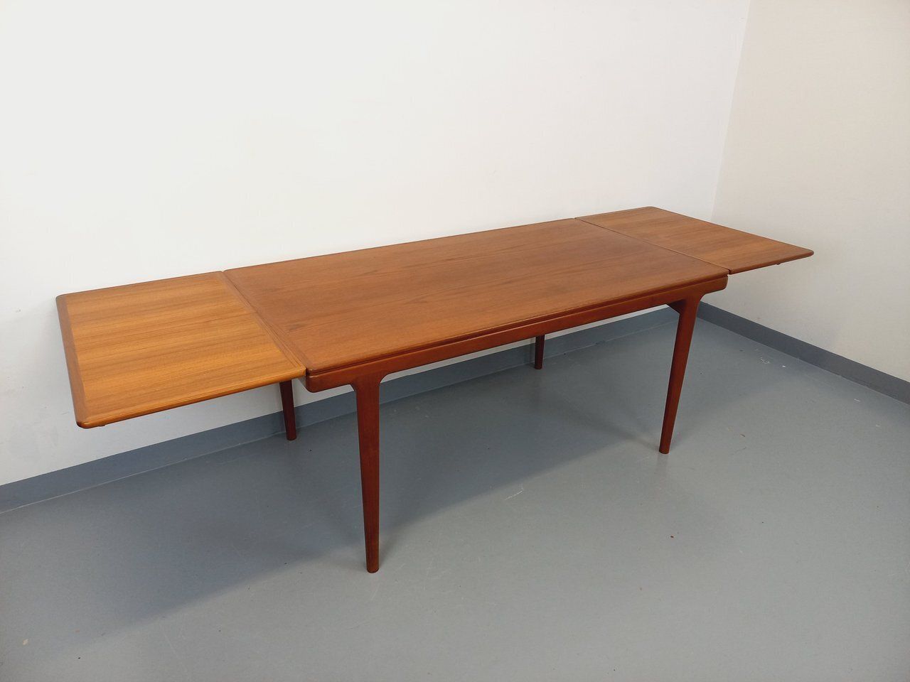 Scandinavian Rectangular Table In Pine By Johannes Andersen For Samcom In Teak photo for sale