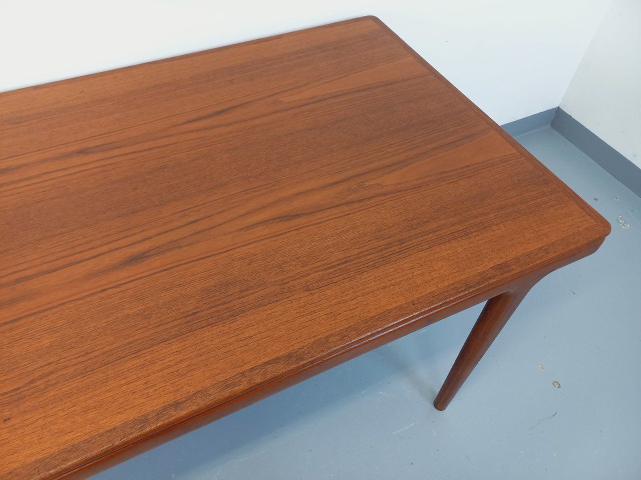 Scandinavian Rectangular Table In Pine By Johannes Andersen For Samcom In Teak photo vinterior