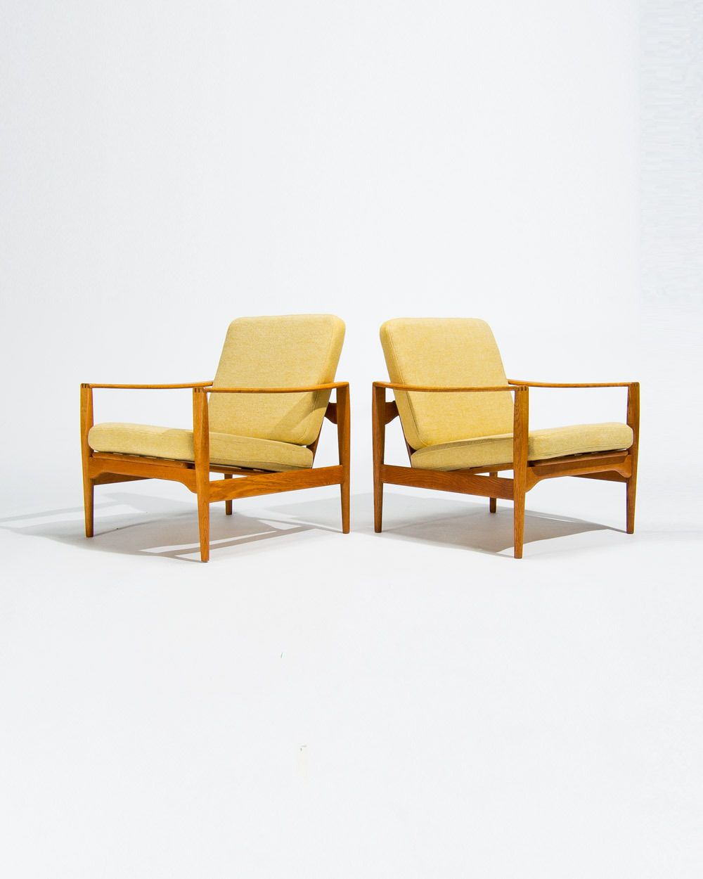 Mid Century Lounge Chairs In Oak By Niels Koefoed, Danish Design 1950’s photo furniture