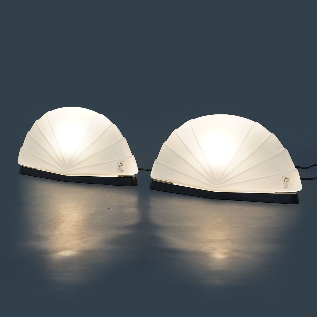 photo vinterior Pair Of “Flores” Table Lamps By Paolo Nava For Leucos, 1980s