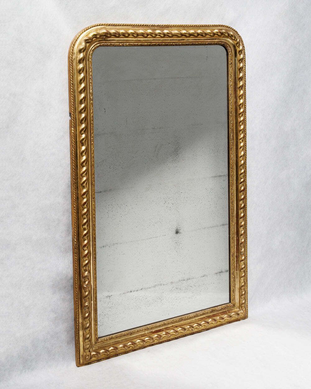 19e Eeuwse Louis Philippe Spiegel Met Geometrisch Geschulpte Lijst photo furniture