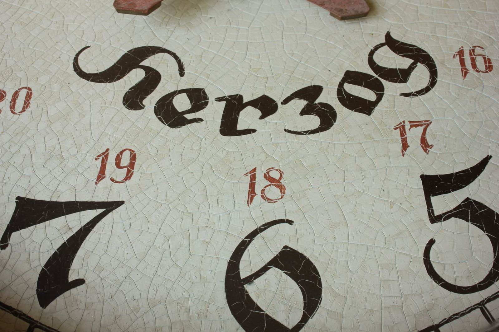 photo buy Large Double Sided Josef Herzog Jewellery Shop Clock. Antique Pocket Watch Trade Sign.
