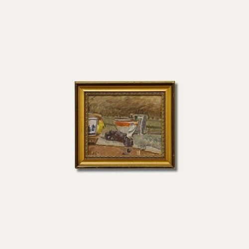 Bertrand Py (1895 1973)   20th Century Oil, The Teacup photo 315.0