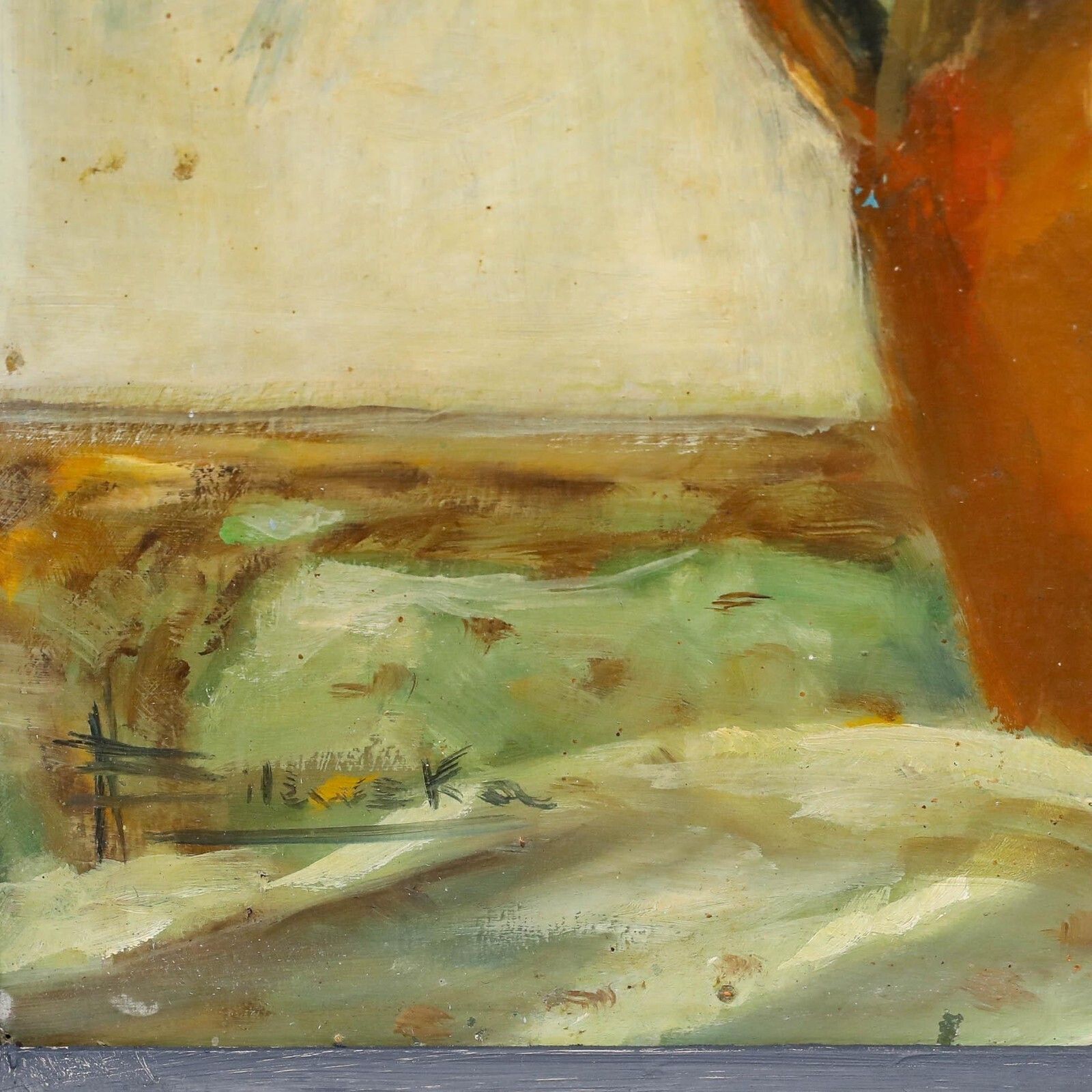 Framed 20th Century Oil   Flowers In A Terracotta Pot photo buy