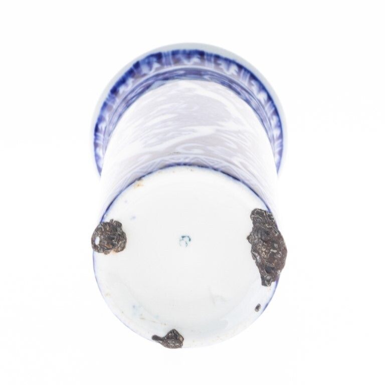 Antique Victorian Wood & Sons Chinese Kylin Pattern Porcelain Ceramic Vase photo for sale