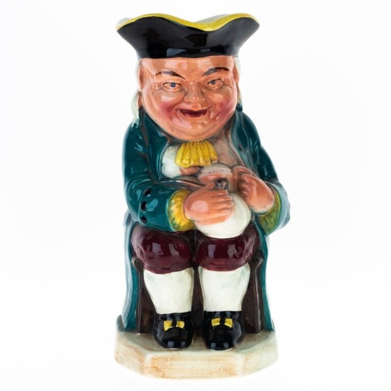 Burlington Ware Porcelain Ceramic Pottery Toby Figural Jug