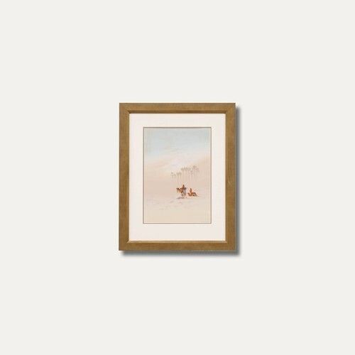 Wilson Furness   20th Century Watercolour, Camels And Ruins photo buy