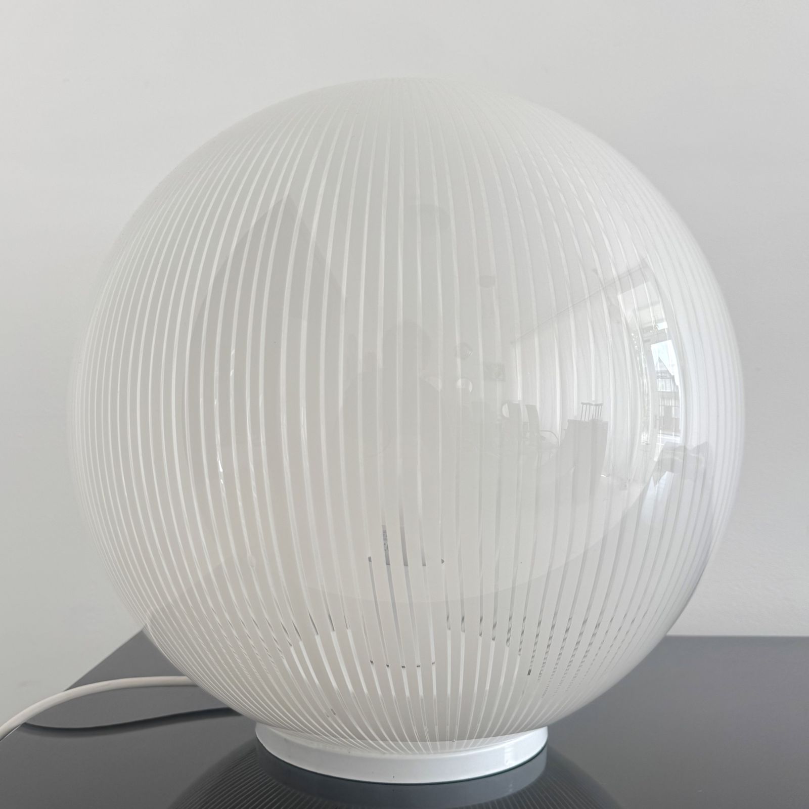 A Large 1970s Venini Murano Tessuto Lamp By Ludovico Diaz De Santillana