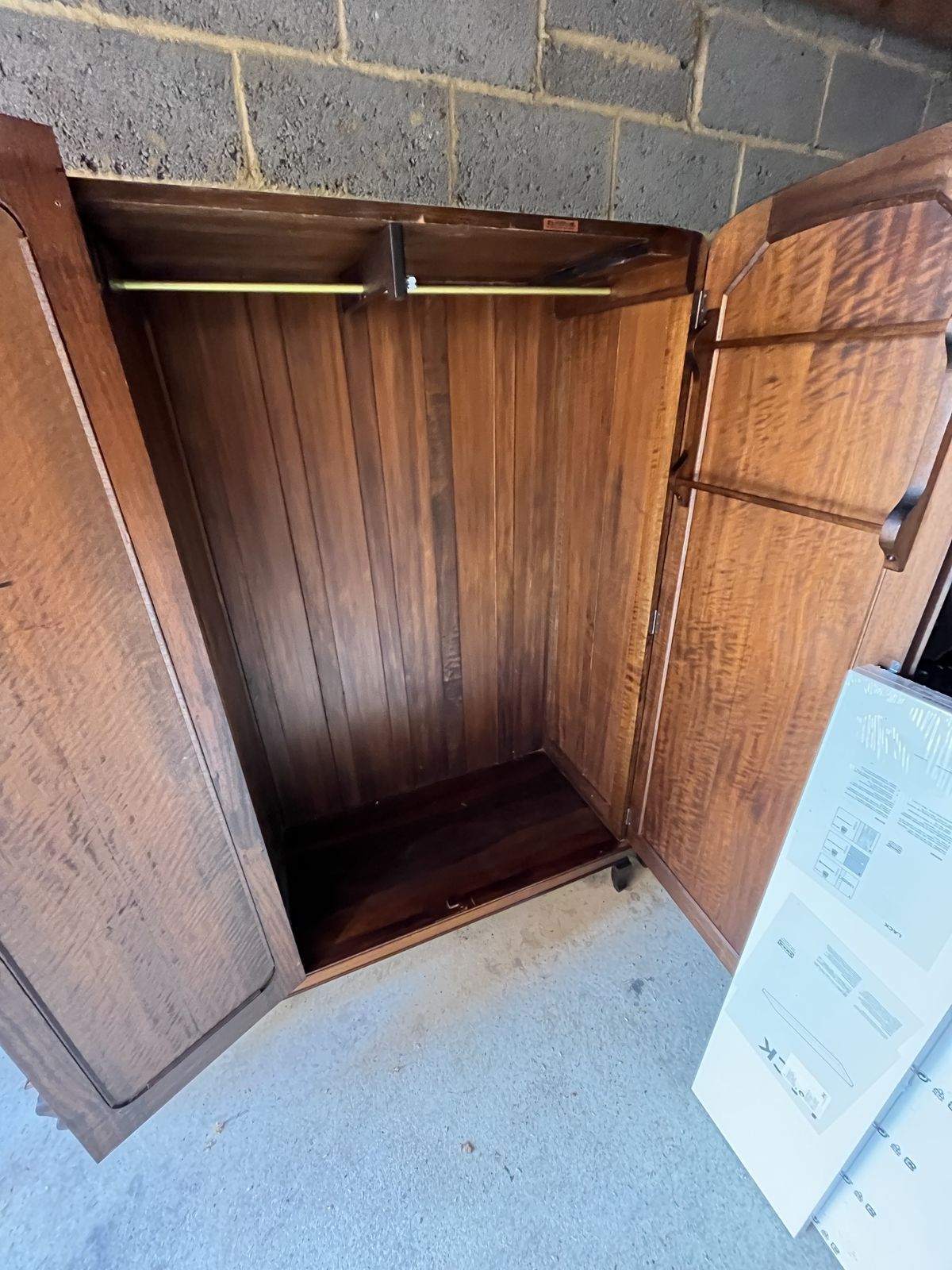 Edmund Rosenstengle Antique Wardrobe, 3 Drawers, Made In Australia 1955 photo for sale